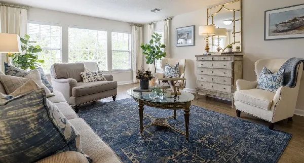 Wildewood Downs | Columbia SC | Villa Apartment Interior Living Room 24-01